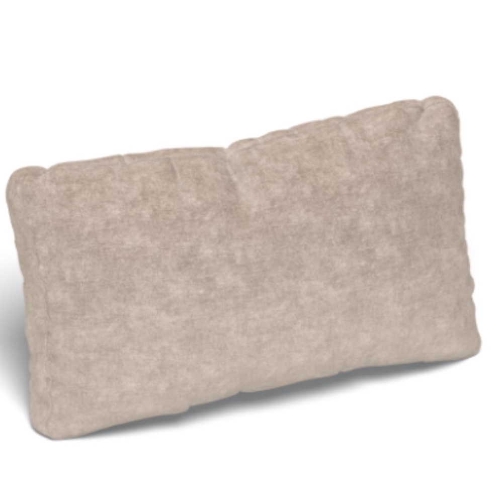 Lovesac Standard Width Back Pillow Cover in Venetian Taupe Corded Velvet